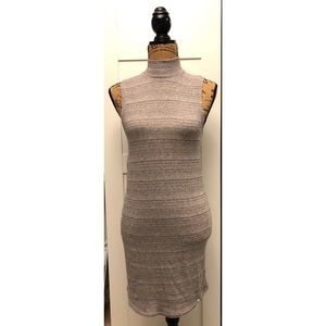 High Neck Sleeveless Knit Dress